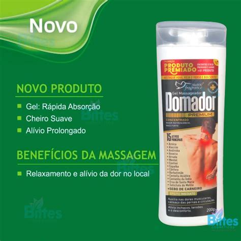 Gel Massageador Domador Premium Suave Fragrance Ativos Bittes