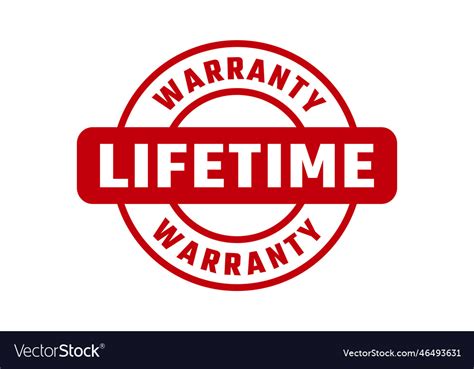 Lifetime Warranty Rubber Stamp Royalty Free Vector Image