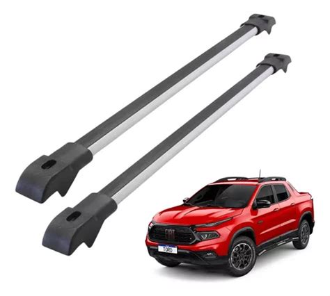 Bagageiro De Teto Para Fiat Toro 2022 Transversal Slim 45kg Frete grátis