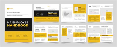 HR Employee Handbook Template 23023568 Vector Art at Vecteezy