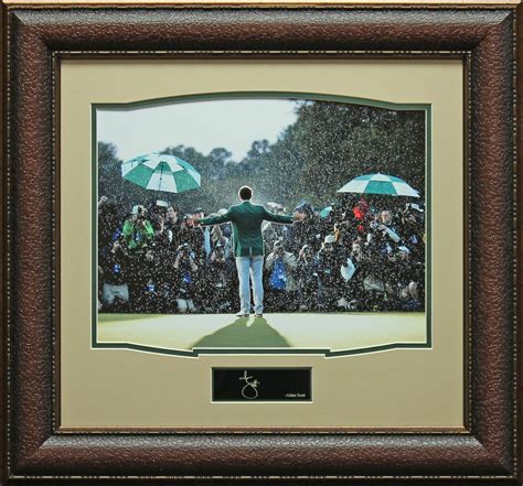 Adam Scott 2013 Masters Photos With Replica Signature Display Adam