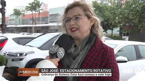 Estacionamento rotativo em São José cobrança do sistema Zona Azul