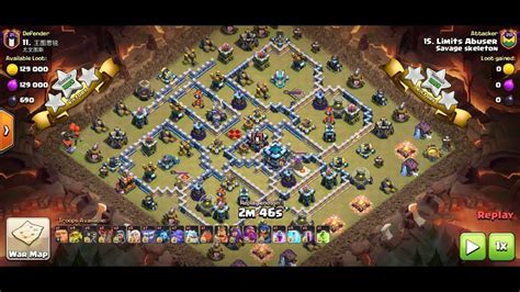 How To 3 Star Th13 Cwl Baseth13 Island Base 3 Star Attackyeti Bobat