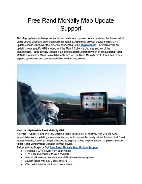 Free Rand Mcnally Map Update Support By Mygeolocate Issuu