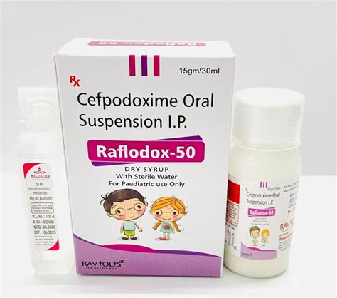 Cefpodoxime Dry Syrup With Sterile Bottle Raviolis Healthcare At Rs 84