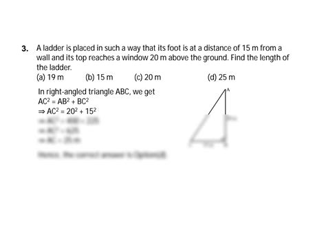 SOLUTION Maths Class X Mcqs Chapter 06 Triangles Pythagoras Theorem