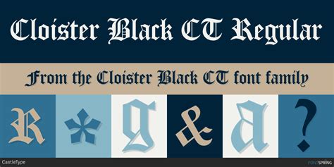 Fonts similar to Cloister Black CT