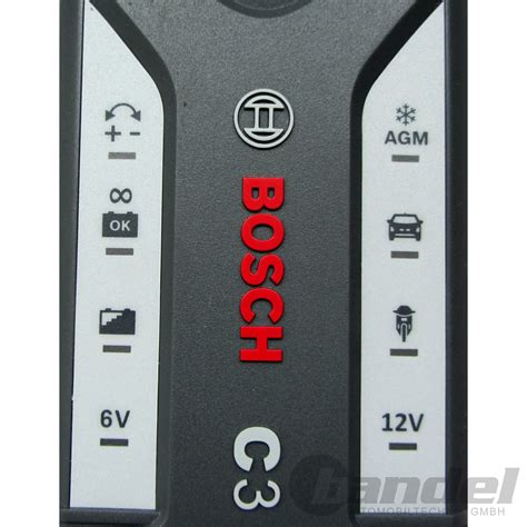 BOSCH C3 KFZ AUTOMATIK-BATTERIE-LADEGERÄT 3.8A 12V/6V 1.2-120Ah ...