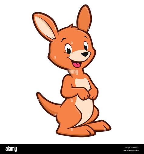 Cartoon Baby Kangaroo Stock Vector Image & Art - Alamy