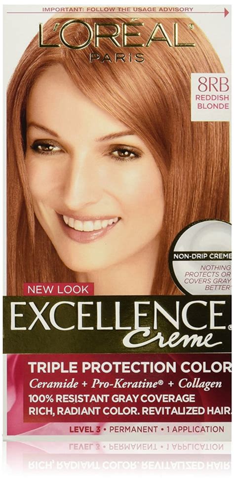 Buy LOreal Paris Excellence Créme Permanent Hair Color, 8RB Medium ...