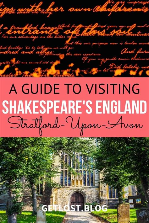 A Guide To Visiting Shakespeare S England Stratford Upon Avon Artofit