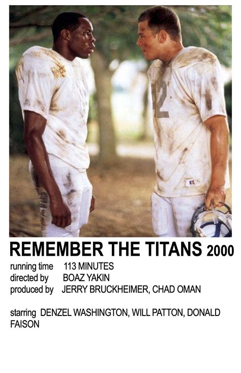 Remember The Titans Polaroid Remember The Titans Remember The Titans