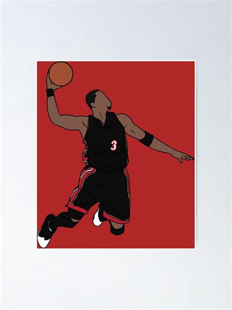 "Dwyane Wade Dunk" Poster for Sale by RatTrapTees | Redbubble