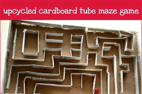 Upcycled Cardboard Tube Maze Game