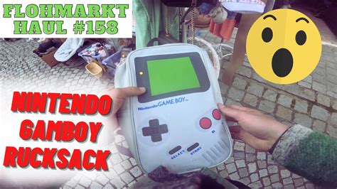 Nintendo Gameboy Rucksack Flohmarkt Funde Eskalieren Mal Wieder