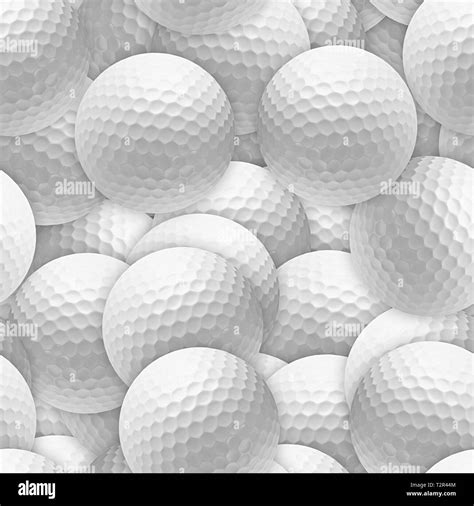 Golf Balls Seamless Texture Tile Stock Photo - Alamy