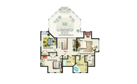 Castlemoor Floor Plan Upper Level Jaywest Country Homes