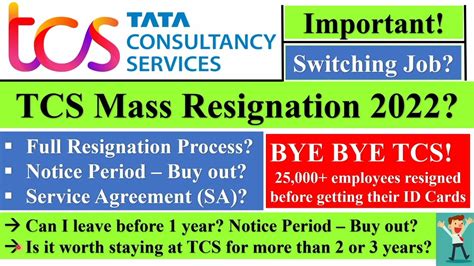 Tcs Resignation Process It Mass Resignation Salary Hike