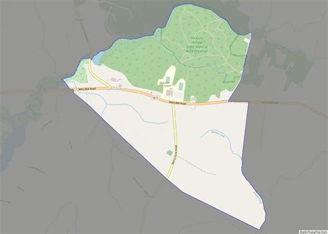 Map of Lancaster CDP, Virginia