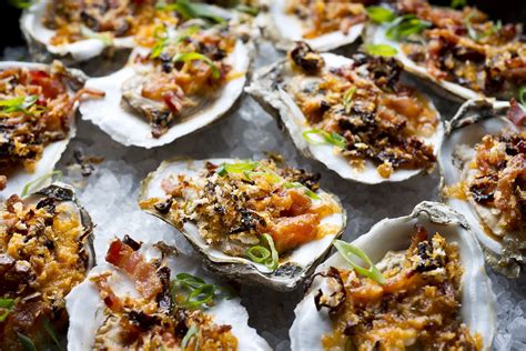 In This Recipe The Oysters Are Flavored With Bacon And Vegetables A