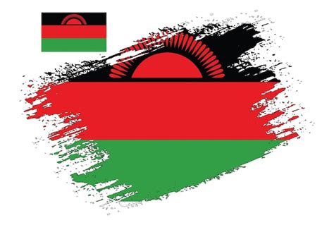 Premium Vector Brush Design Malawi Flag Vector