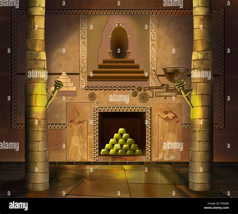 Egyptian pyramid interior hi-res stock photography and images - Alamy