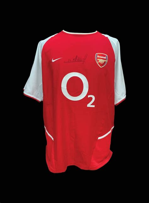 Thierry Henry Signed Arsenal 2002 04 Home Shirt All Star Signings