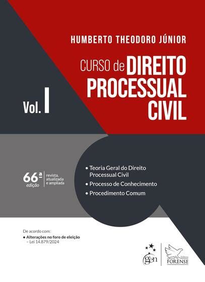 Direito Processual Civil Livro - Livro - Curso de Direito Processual Civil Vol.1 - 66ª Edição 2025 ...