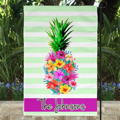 Pineapple Garden Flag Etsy