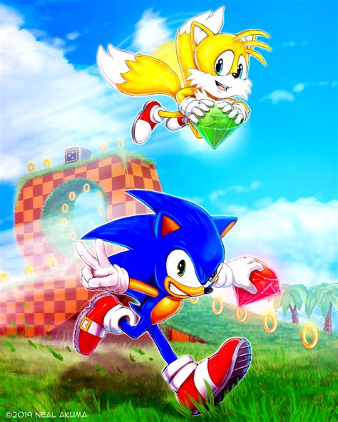 Sonic And Tails Fan art by Neal-Akuma on DeviantArt