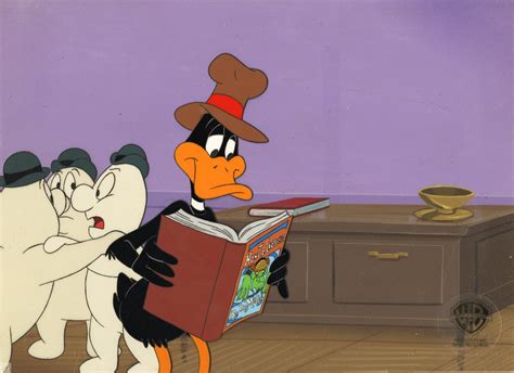 Quackbusters Original Production Cel On Original Background Daffy Duck