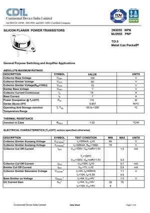 N Datasheet Equivalent Cross Reference Search Transistor