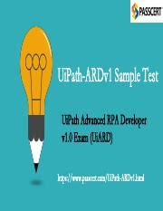 Uipath Advanced Rpa Developer V Uipath Ardv Dumps Pdf Uipath