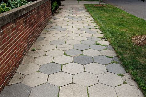 Hexagonal Sidewalk Pavers — Historic Pavement