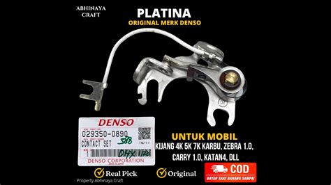 PLATINA ORIGINAL DENSO MOBIL KIJANG 4K 5K 7K KARBURATOR ZEBRA 10 CARRY