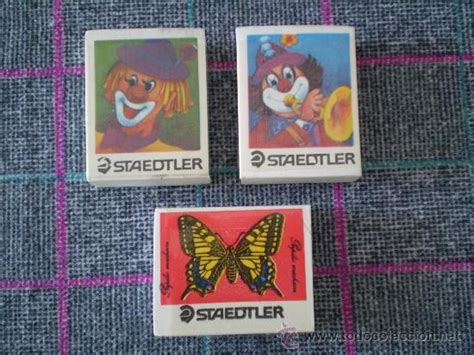 Lote de 3 gomas de colección de staedtler Niños retro Infancia