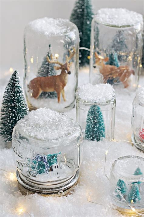 How To Make A Snow Globe Easy Dry Snow Globes Diy Snow Globe