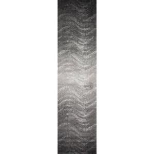 Nuloom Julene Contemporary Ripples Gray Ft Round Rug Bdsm A R