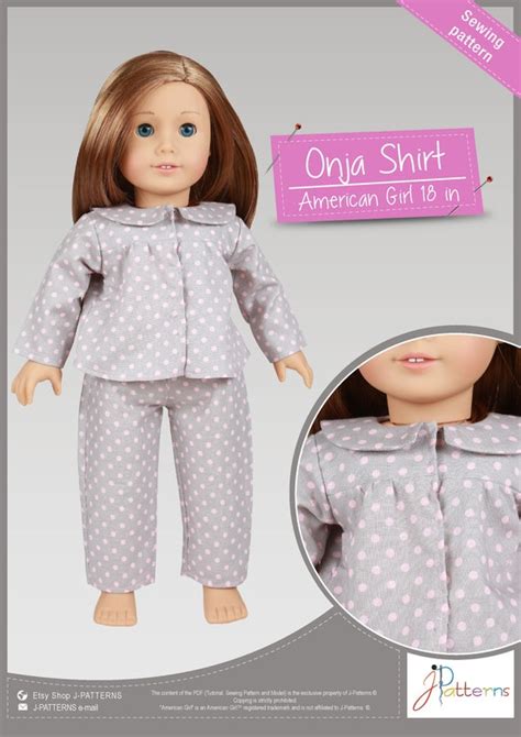 12. PDF Pattern Pajama American Girl Doll 18'' PDF | Etsy