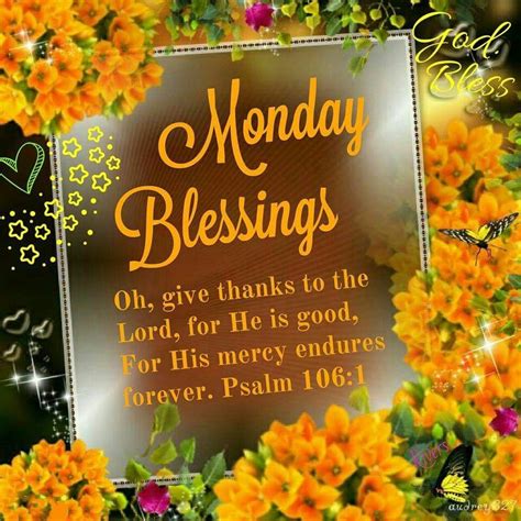 Monday Blessings 2025 Junia Margery