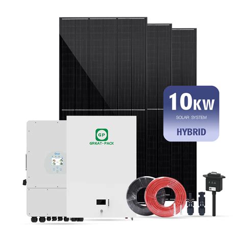 Good Quality 10kw Three Phase Hybrid Solar System With Deye Inverter 10kw Hybrid System