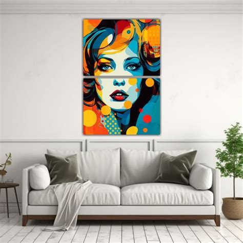 Cuadros Decorativos En Bastidor Con Dibujo Brillante Pop Art Decocuadros