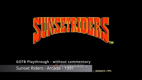 Playthrough Sunset Riders Arcade Coin Op Youtube