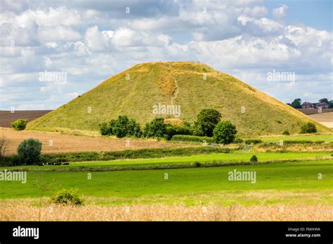 Silbury Hill Avebury Wiltshire England United Kingdom Europe Stock