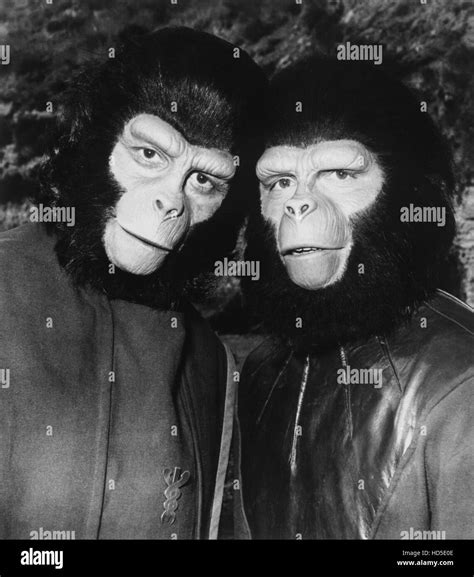 PLANET OF THE APES, from left: Roddy McDowall, Booth Colman, 1974 Stock Photo - Alamy