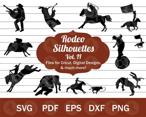 Rodeo SVG Bundle Rodeo Cut Files Roper SVG Rodeo Clown SVG - Etsy UK