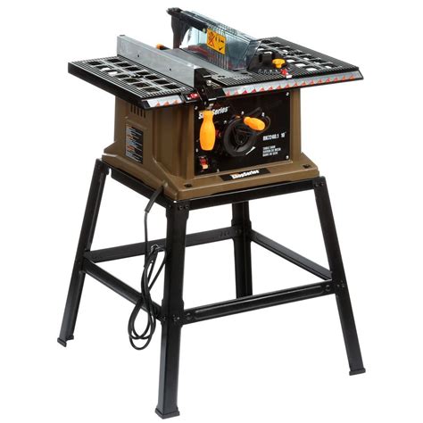 Rockwell 13 Amp 10 In Table Saw With Leg Stand Rk72401 The Home Depot