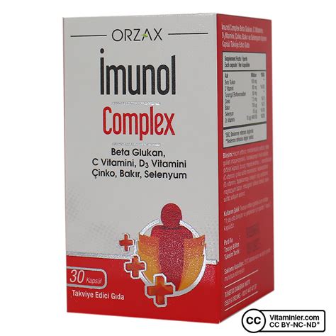 Orzax Imunol Complex 30 Kapsül | Vitaminler