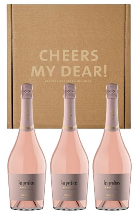 Estuche Las Perdices Cheers My Dear Brut Rose 3x750cc