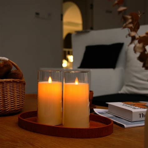 Homemory LED Candles Flickering, Remote Control Timer Flickering Flame ...